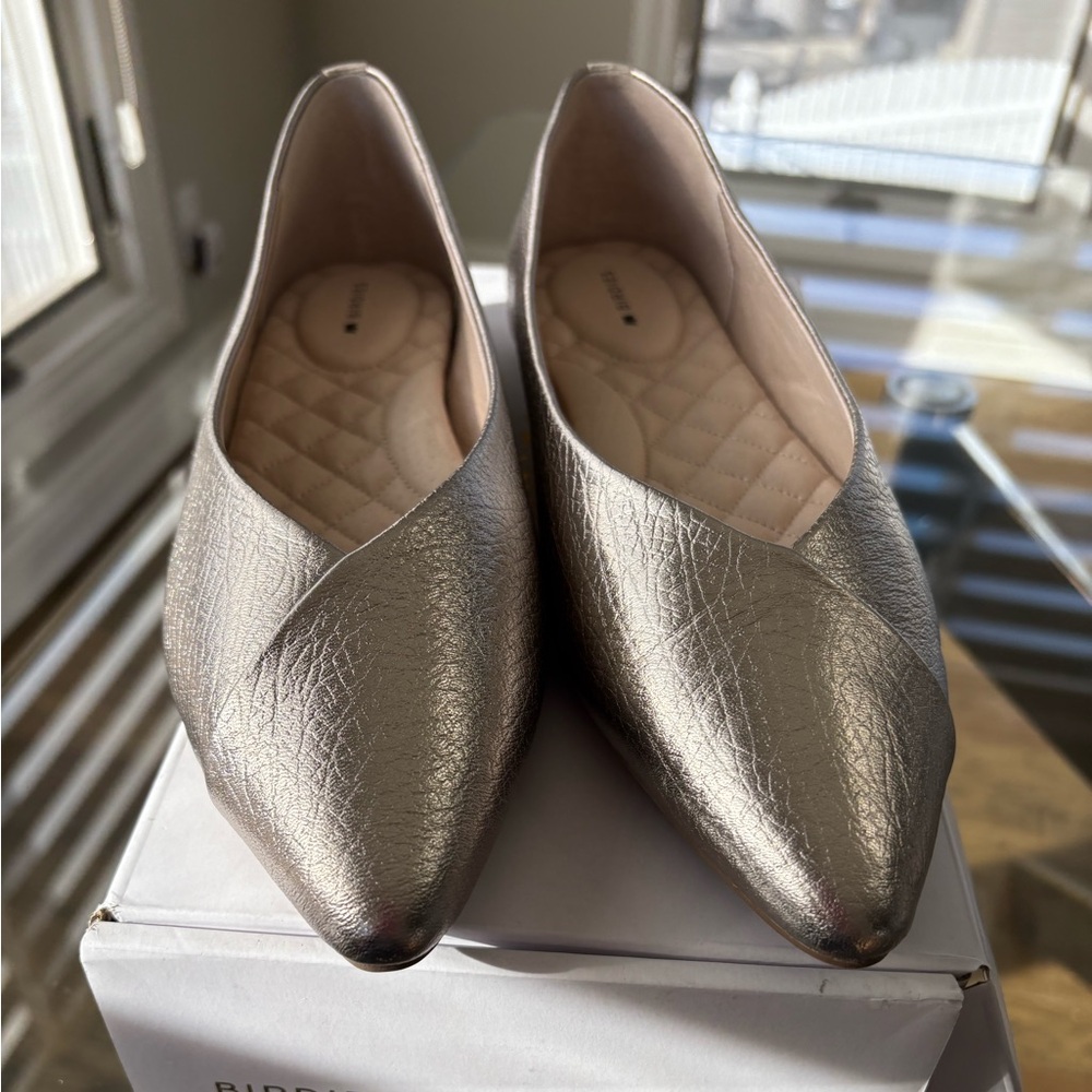 NWT Birdies The Goldfinch leather flats